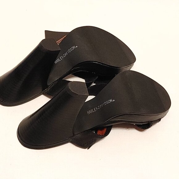 Harley-Davidson® Women's Shawna 4-Inch Black Slide Sandals Women's size 9 HARLEY - Picture 8 of 12